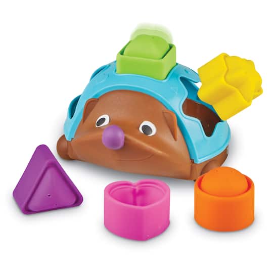Learning Resources Spike the Fine Motor Hedgehog Poppin&#x27; Shapes Sorter